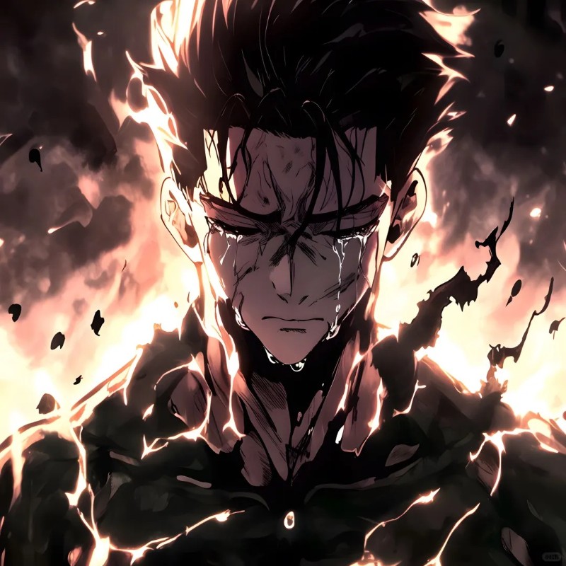 ảnh anime nam buồn khóc
