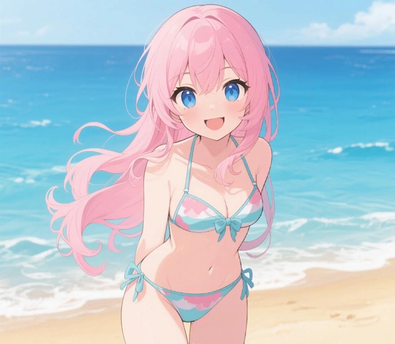 ảnh gái anime mặc bikini 11