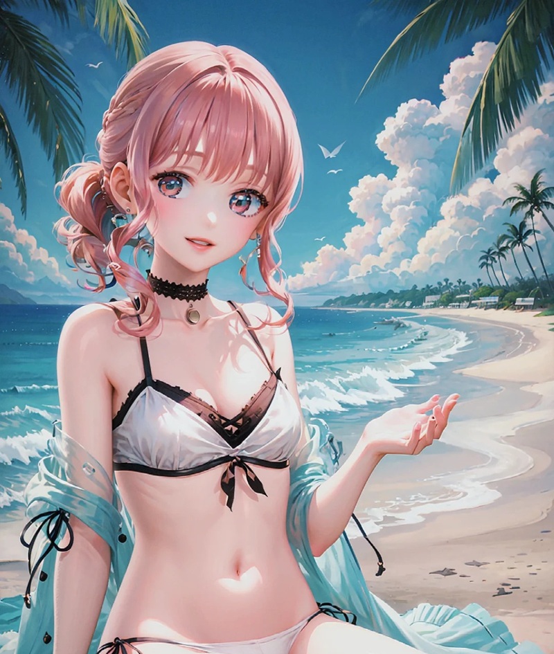 ảnh gái anime mặc bikini 14
