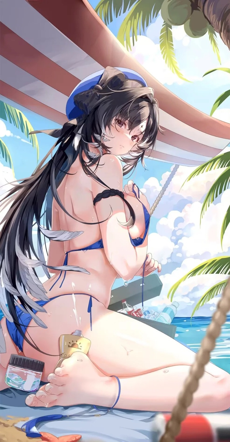 ảnh gái anime mặc bikini 17