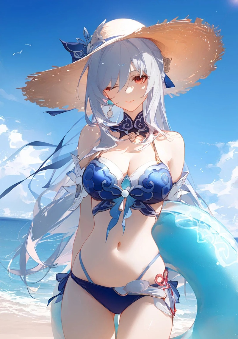 ảnh gái anime mặc bikini 18