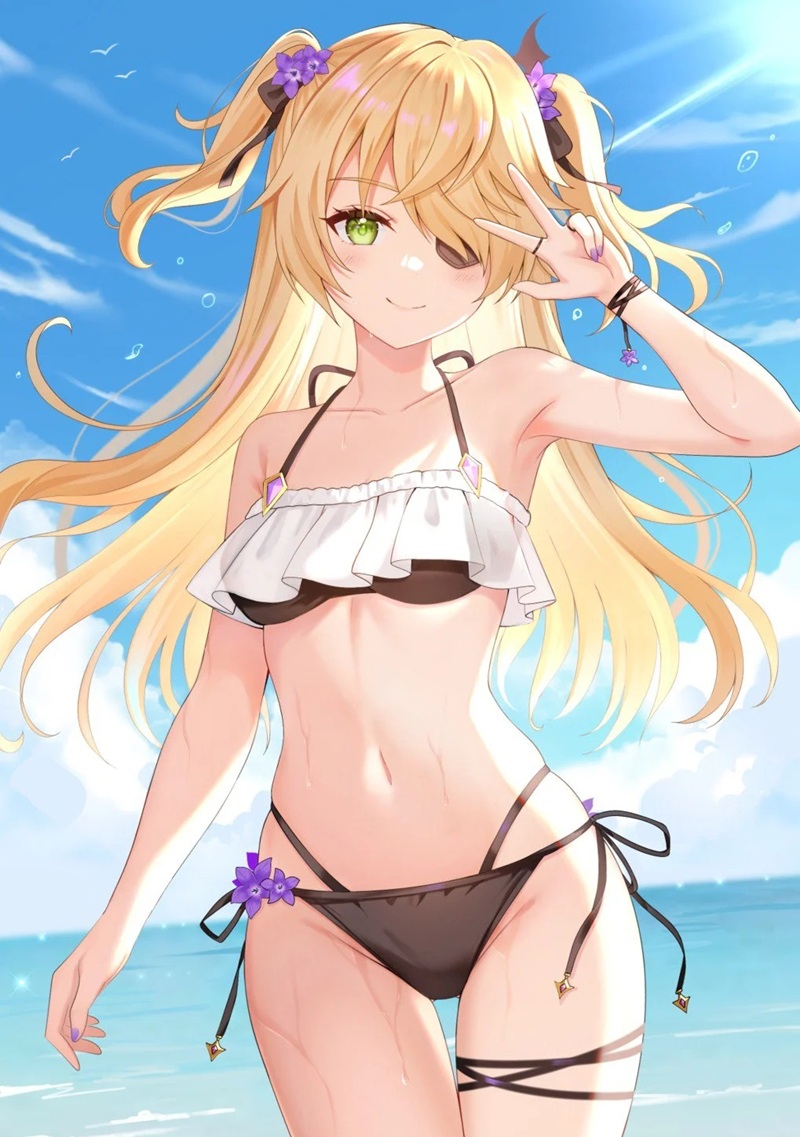 ảnh gái anime mặc bikini 31