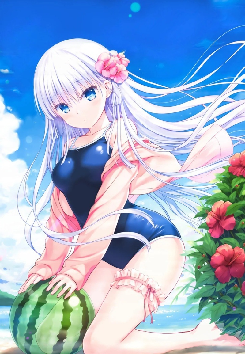 ảnh gái anime mặc bikini 32