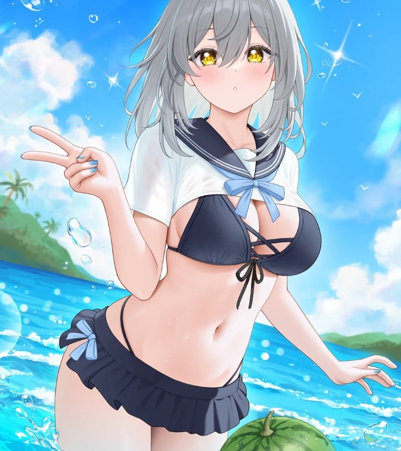 ảnh gái anime to tròn 30