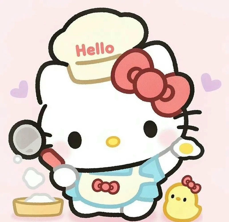 Hello Kitty cute biểu cảm ngơ ngác đáng yêu