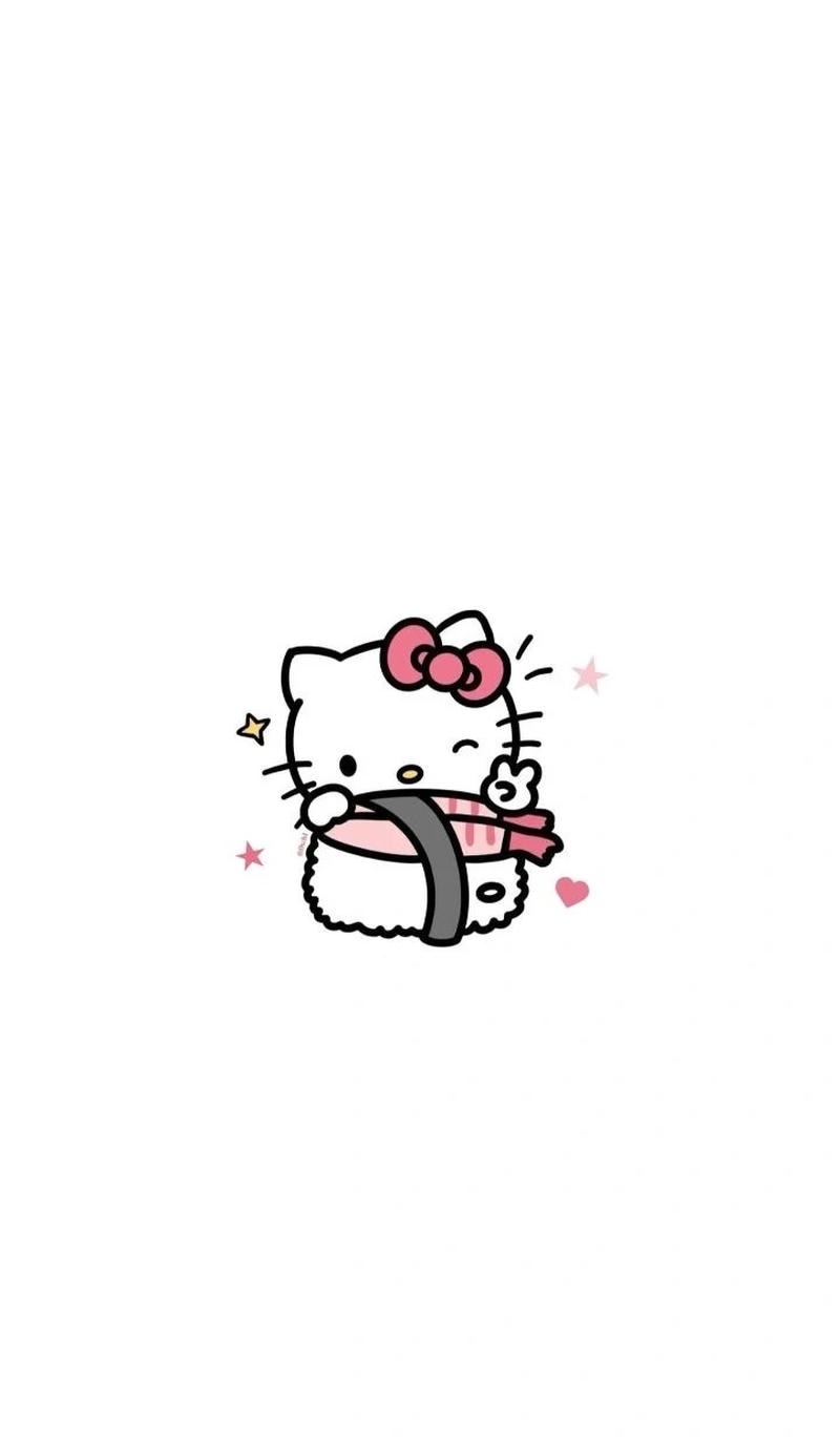 hình mèo Hello Kitty dễ thương cho điện thoại