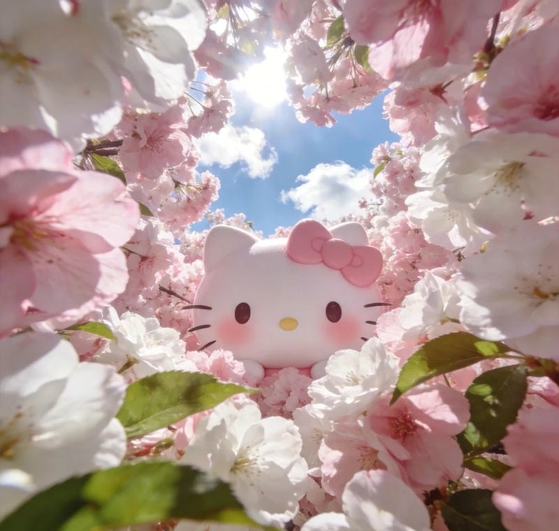 ảnh mèo Hello Kitty cute phong cách dễ thương