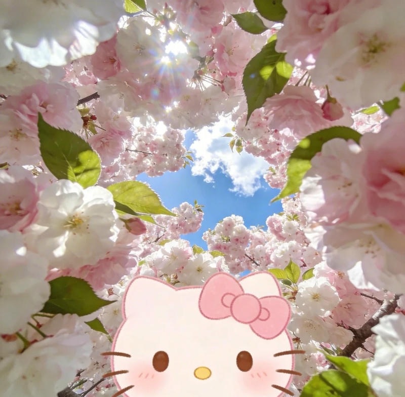 Hello Kitty cute làm hình nền điện thoại