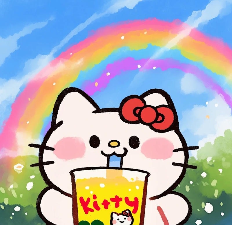 hình mèo Hello Kitty cute ngộ nghĩnh