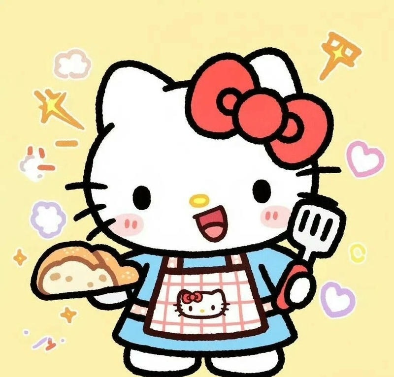 Hello Kitty dễ thương phong cách cute đơn giản