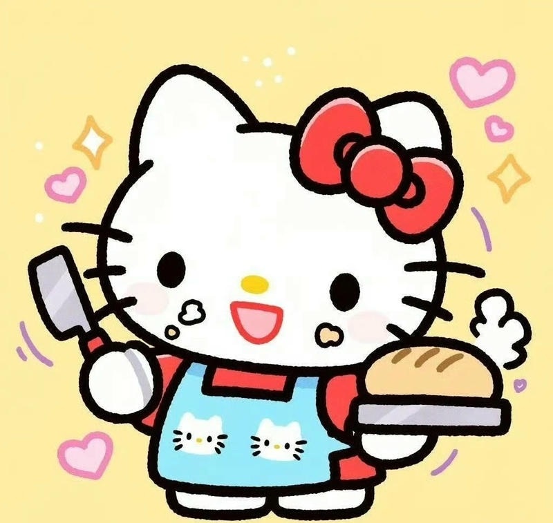Hello Kitty cute nền trắng tối giản