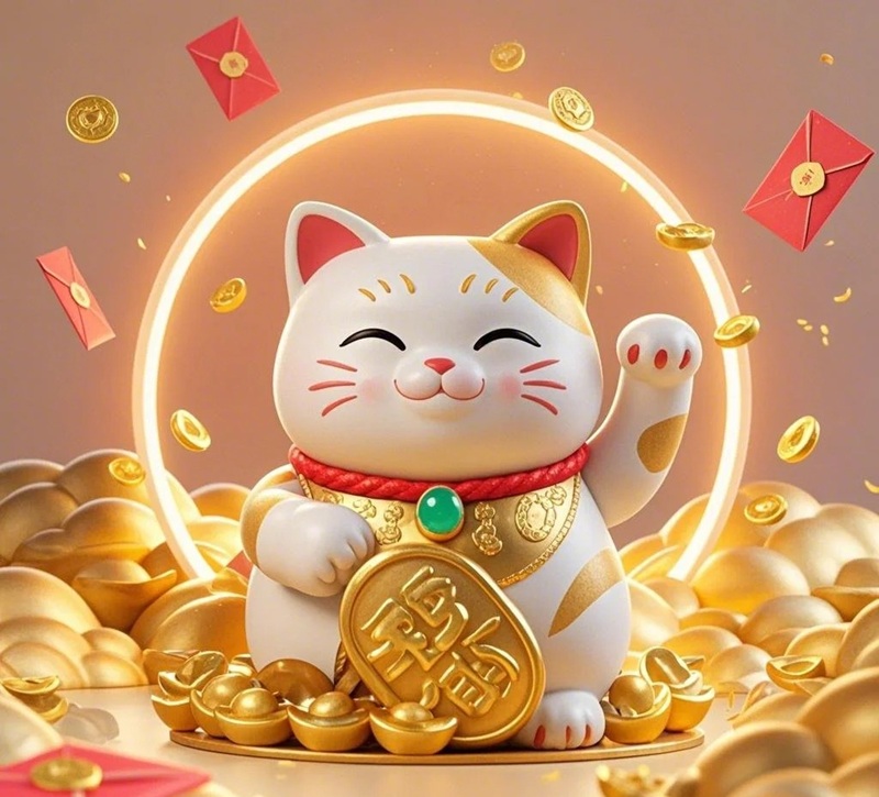 ảnh mèo thần tài 1