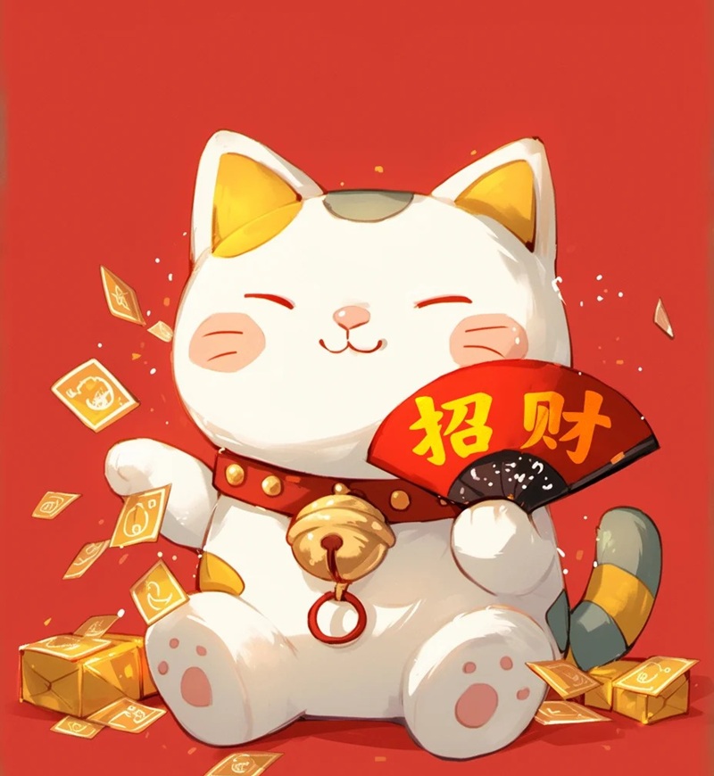 ảnh mèo thần tài 14