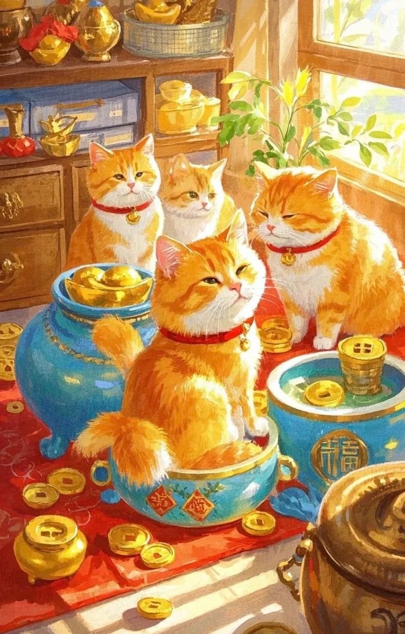 ảnh mèo thần tài 16