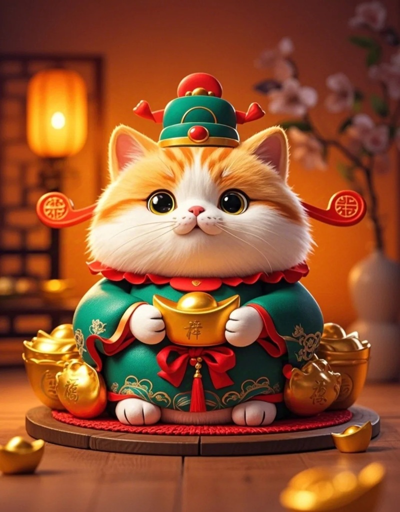 ảnh mèo thần tài 3