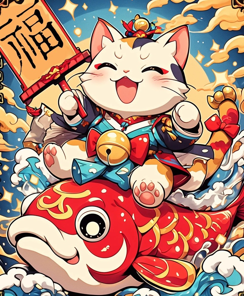 ảnh mèo thần tài 4