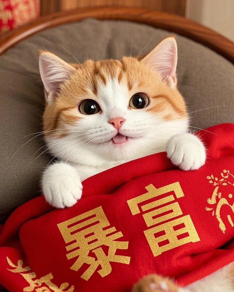 ảnh mèo thần tài 8