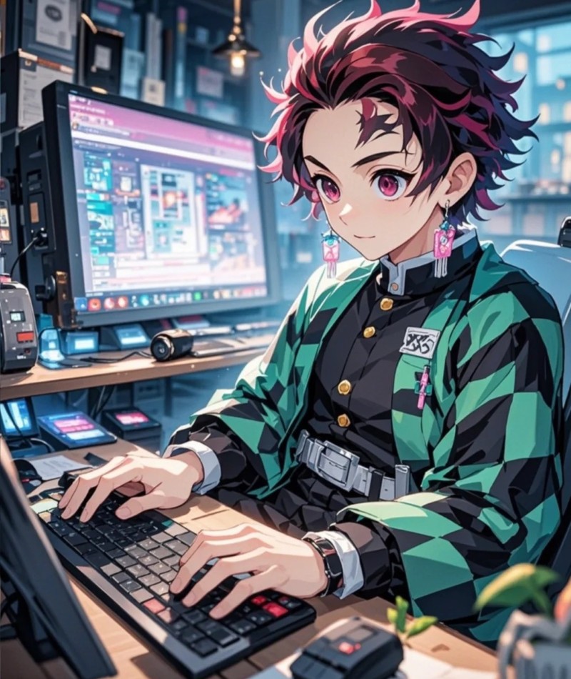 ảnh tanjiro ngầu 3d