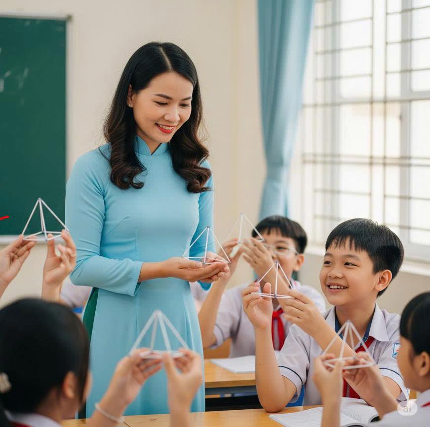 hình ảnh cô giáo giảng bài
