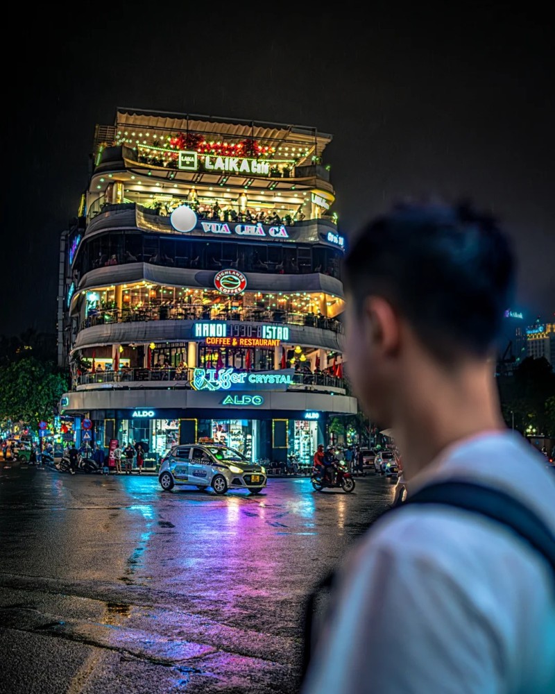 hình ảnh đường phố về đêm