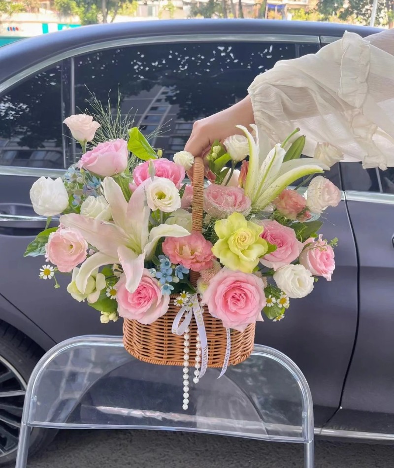 hình ảnh giỏ hoa đẹp 2