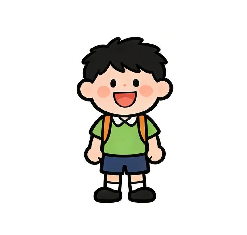 học sinh chibi đang đọc sách