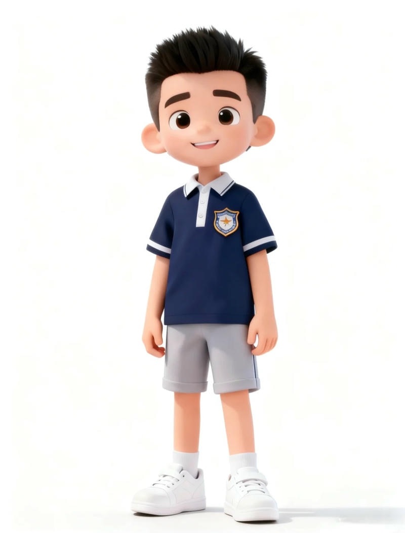 ảnh học sinh chibi tạo dáng đáng yêu