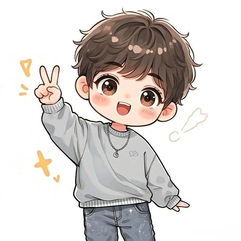ảnh học sinh chibi nữ đáng yêu mặc đồng phục