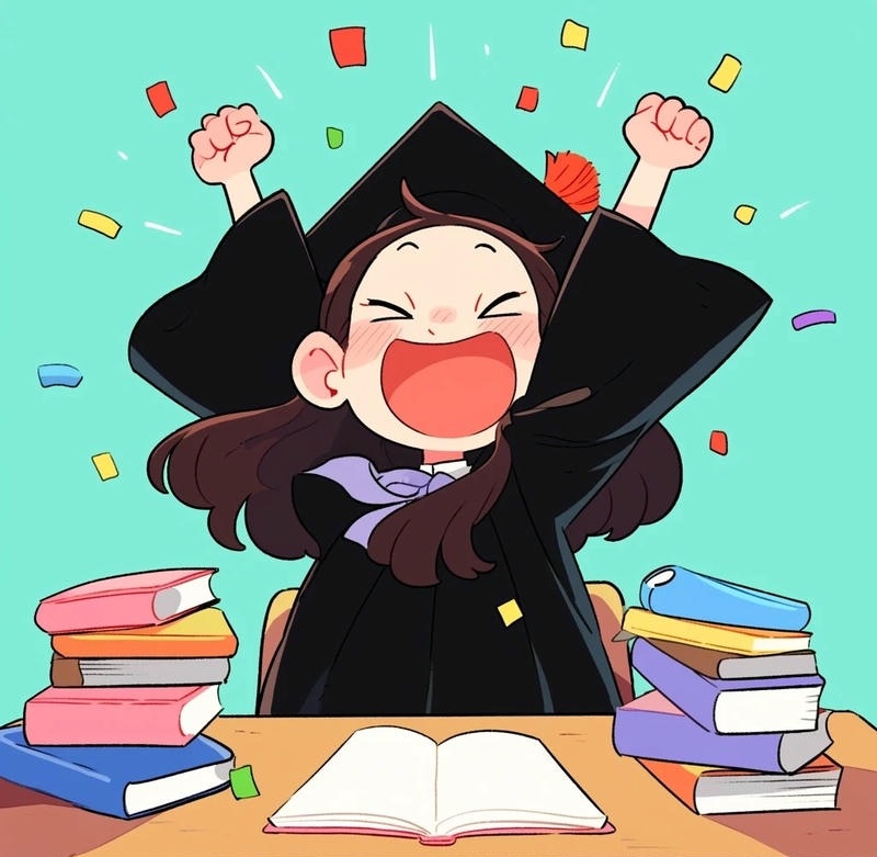 nhân vật chibi dễ thương trong trường học