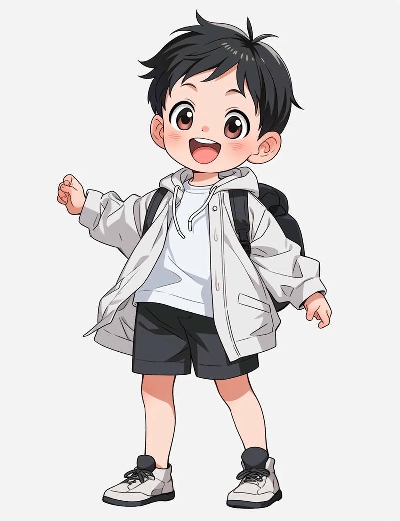 học sinh chibi nữ tóc dài đáng yêu