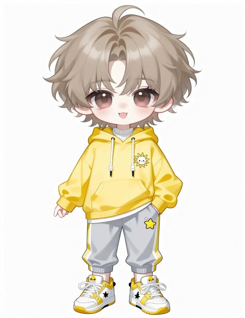 ảnh học sinh chibi đứng trước bảng lớp