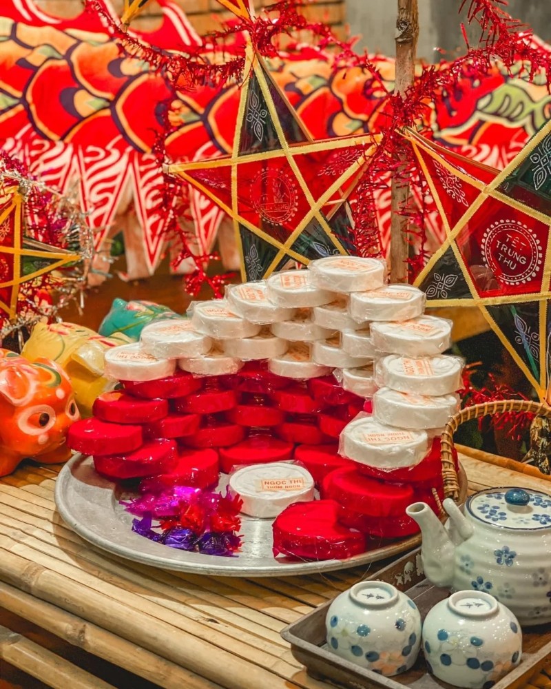hình ảnh mâm cỗ trung thu