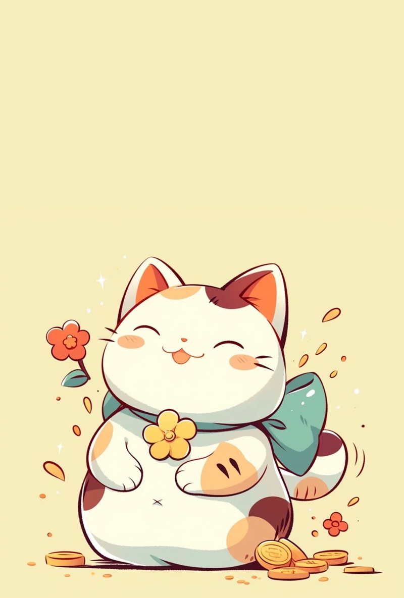 hình ảnh mèo thần tài đẹp