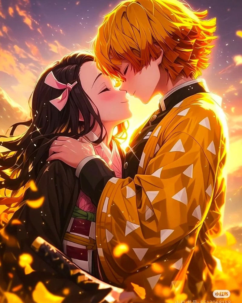 hình ảnh nezuko và zenitsu