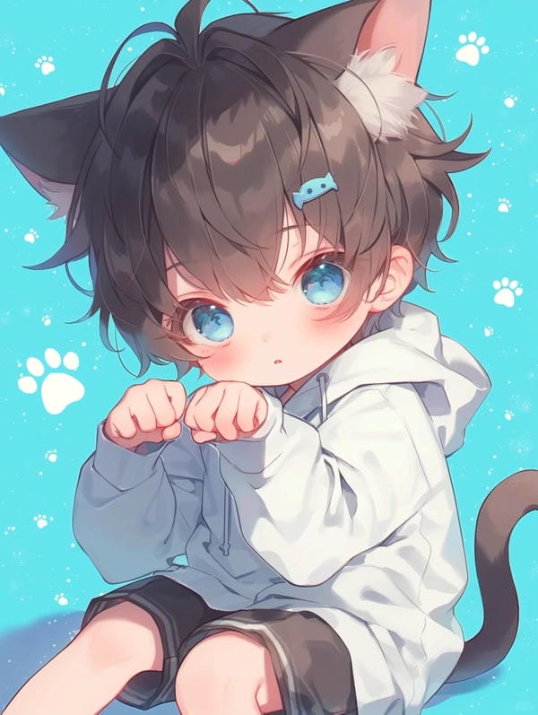 ảnh anime nam chibi