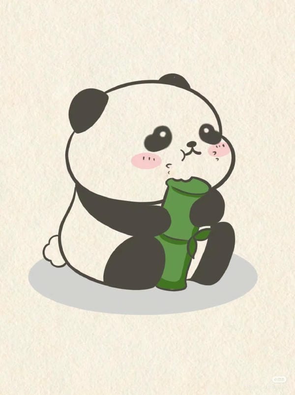 ảnh gấu trúc cute chibi