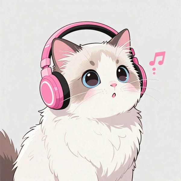 ảnh mèo cute chibi