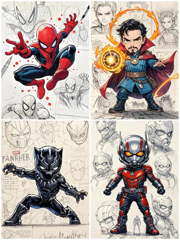 ảnh siêu nhân cuồng phong chibi​