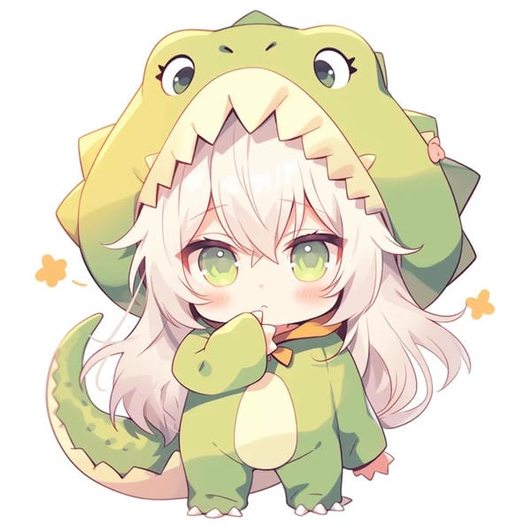 chibi khủng long cute