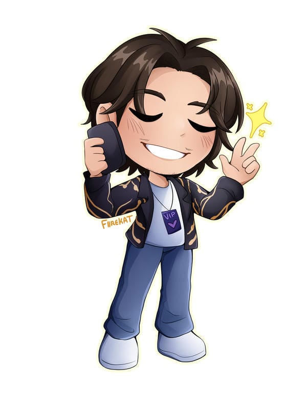 chibi sinh nhật bé trai