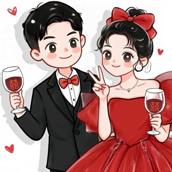 cô dâu chú rể chibi (2)