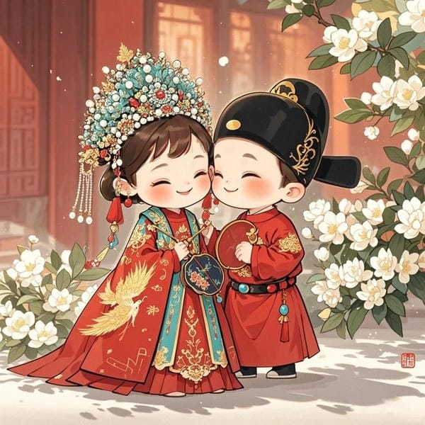 cô dâu chú rể chibi (29)