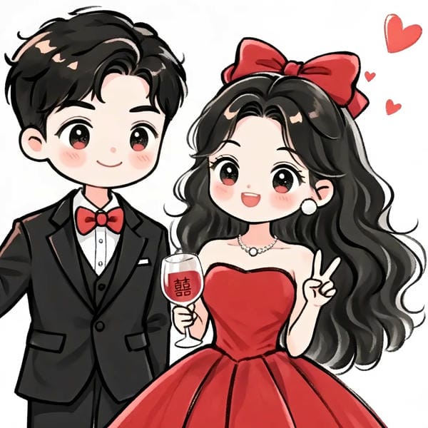 cô dâu chú rể chibi (3)