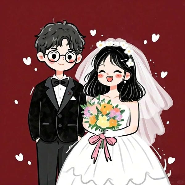 cô dâu chú rể chibi (4)