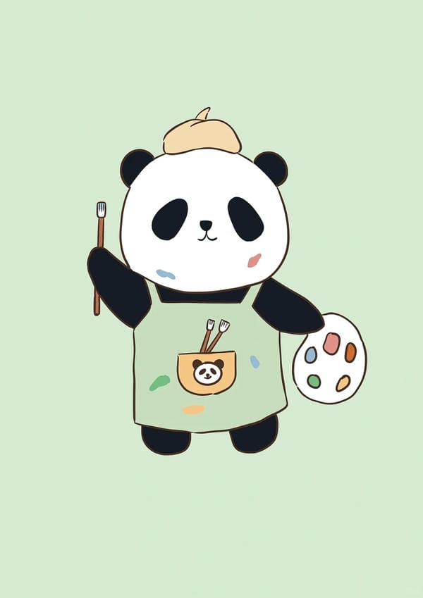 gấu trúc chibi (10)