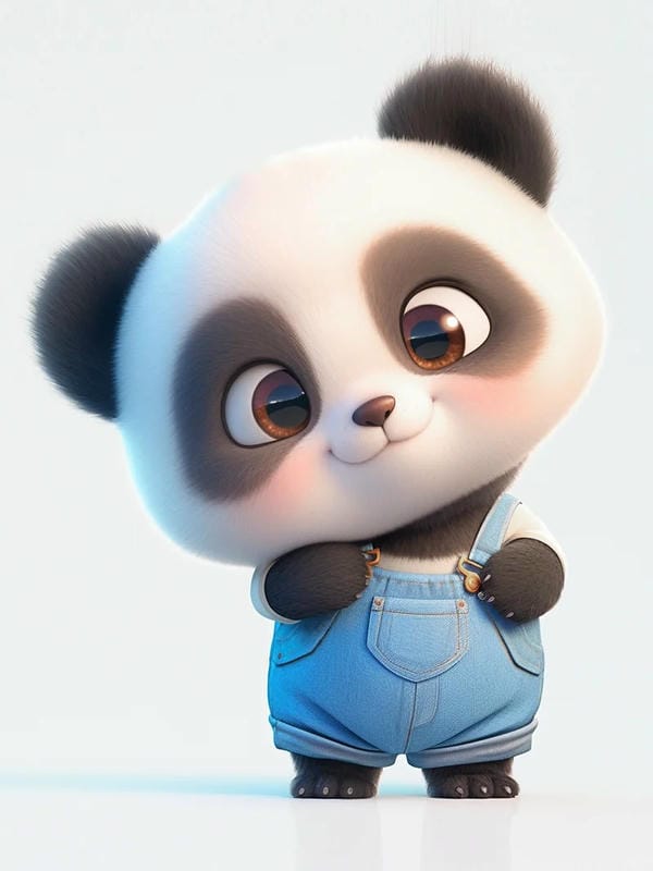 gấu trúc chibi (15)