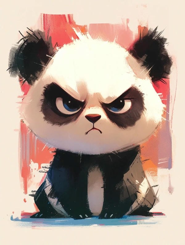 gấu trúc cute chibi