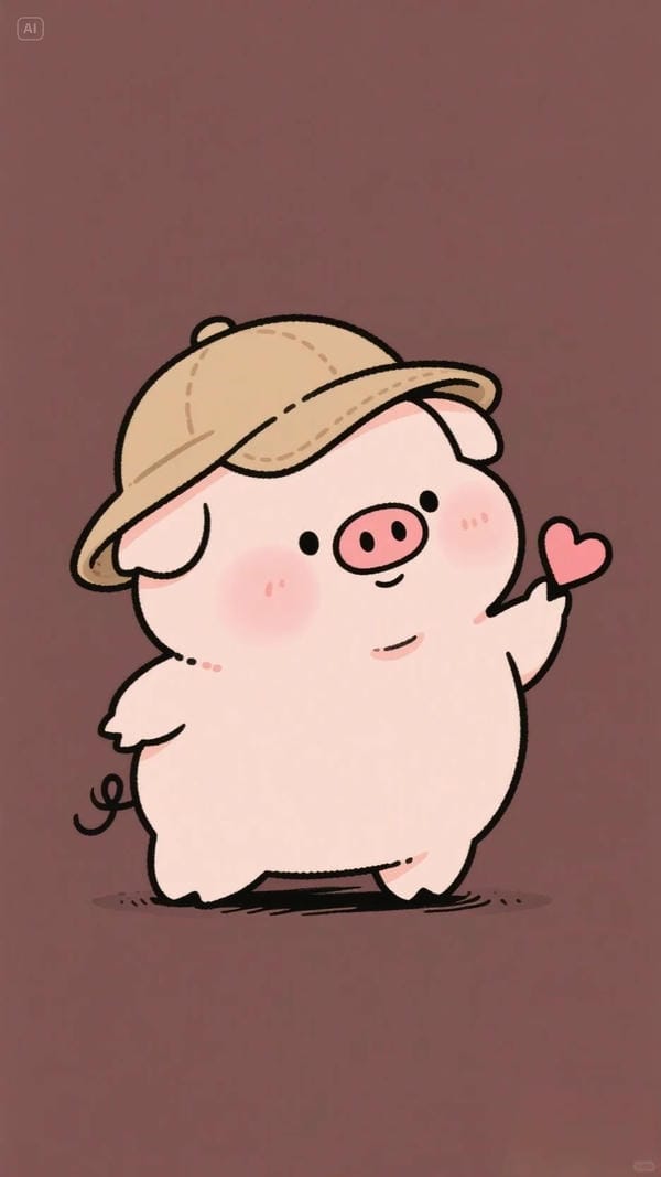 heo chibi dễ thương