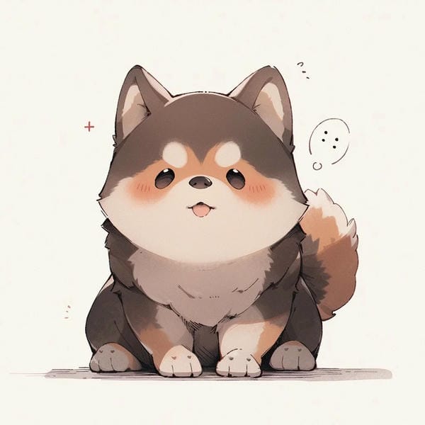 hình ảnh con chó chibi​