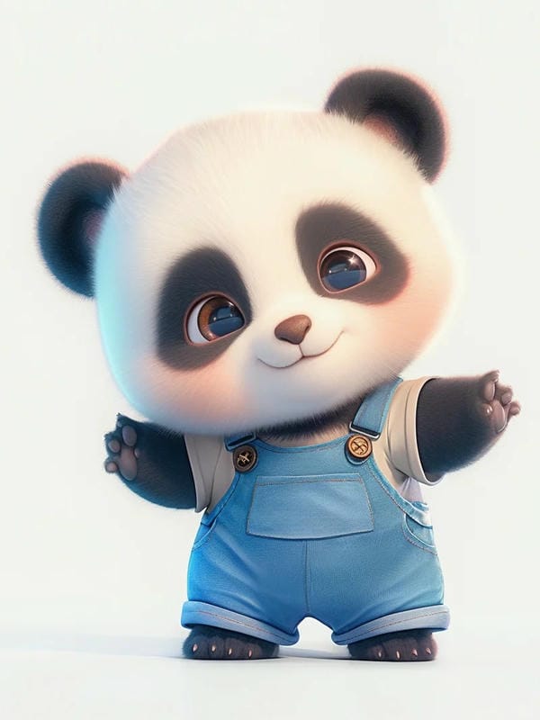 hình ảnh gấu trúc chibi